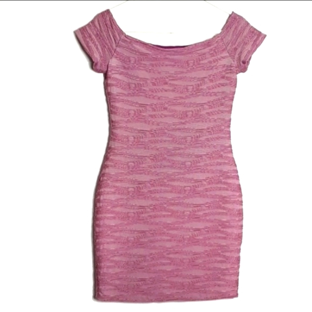 Wet Seal Bodycon Bandage Mini Off Shoulder Dress - Picture 3 of 7